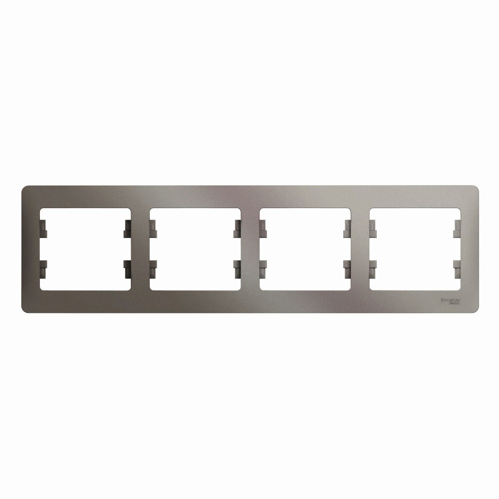 Glossa Платина Рамка Systeme Electric Glossa Платина 4-ая горизонтальная GSL001204