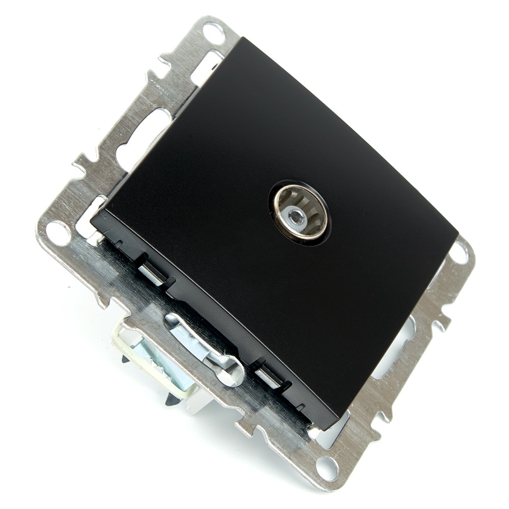 Эрна - Розетки и выключатели Stekker Розетка телевизионная 1-местная STEKKER PST00-9108-03 75 Ом 5-862МГц Эрна черный 49152