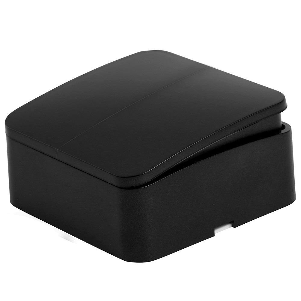 Накладные розетки и выключатели Stekker Выключатель 2-клавишный STEKKER София черный матовый MSW10-20-05 49475