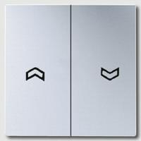 Jung Eco Profi механизмы Алюминий Выключатель управления жалюзи кнопочный Jung, 10А/250В пластик под алюминий