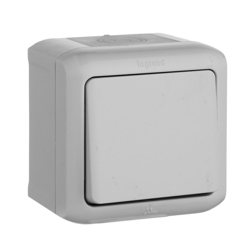Legrand Quteo - Розетки и выключатели Накладные Розетки и выключатели Legrand Quteo IP44 Серый