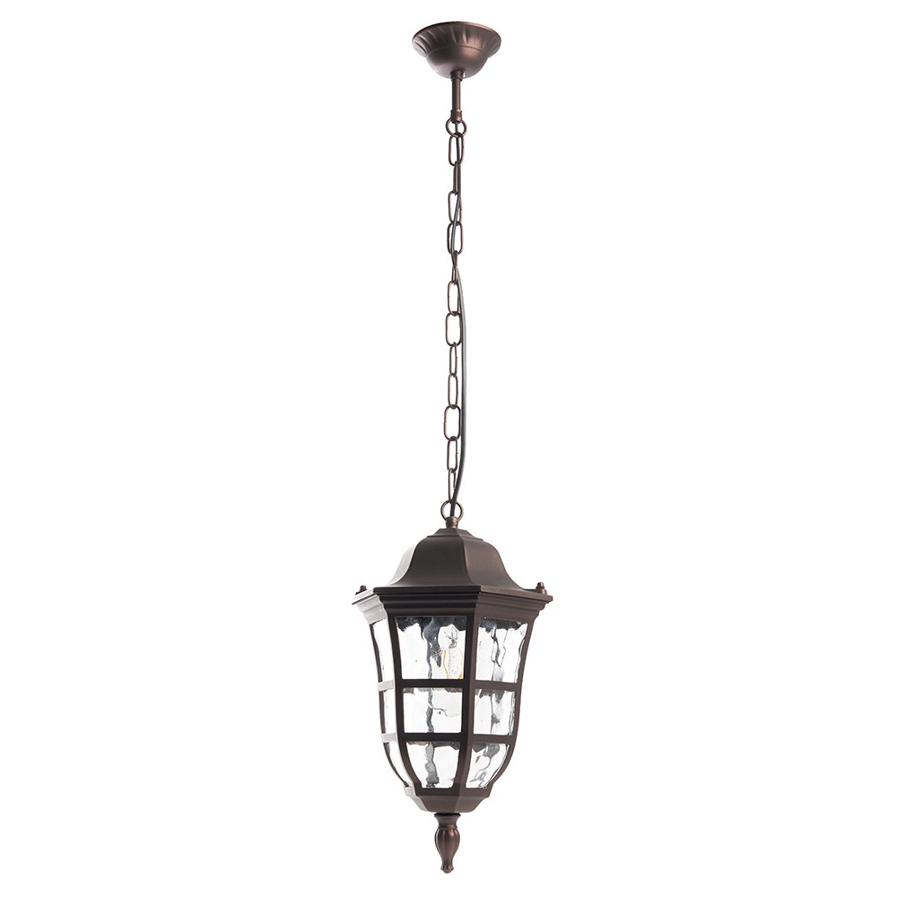 Уличные светильники на цепочке Светильник садово-парковый Feron PL695 на цепочке 60W 230V E27 коричневый 11697