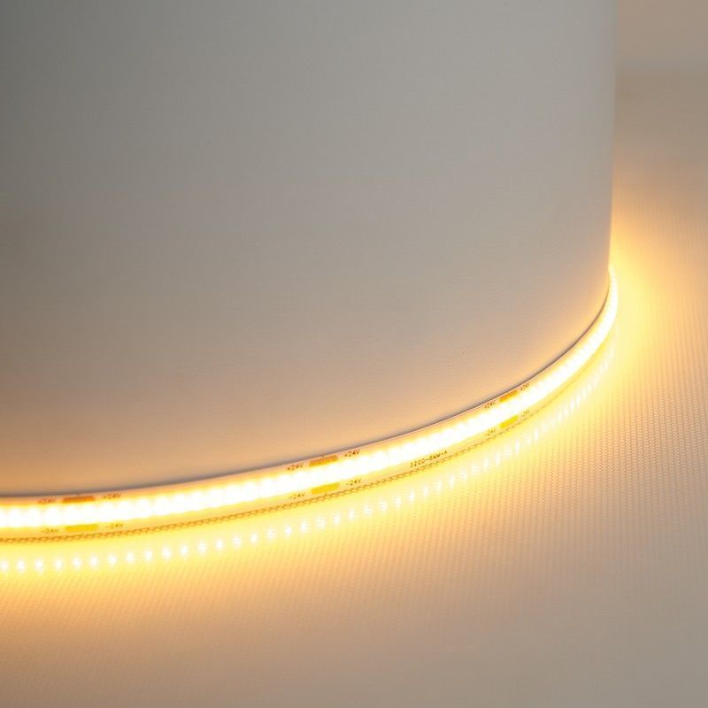 Светодиодная лента белая теплая Лента светодиодная Feron LS530 COB 320SMD(2110)/м 8Вт/м 24V желтый IP20 5 метров 48269 
