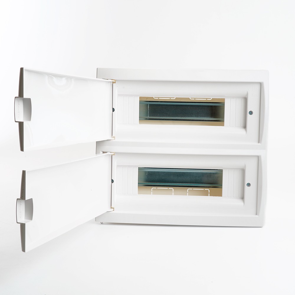 Пластиковые боксы и щиты Stekker Бокс встраиваемый STEKKER EBX50-2/24-20 24 модуля белый пластик серия Standart 49639