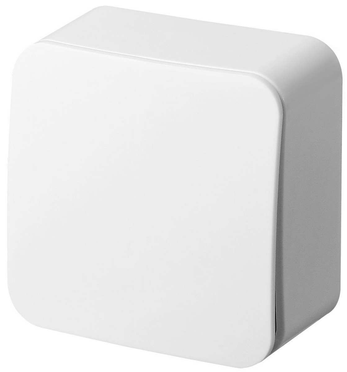 JASMART FS - розетки и выключатели Одноклавишный выключатель JASMART FS звонковый накладного монтажа Белый глянцевый FS3010W