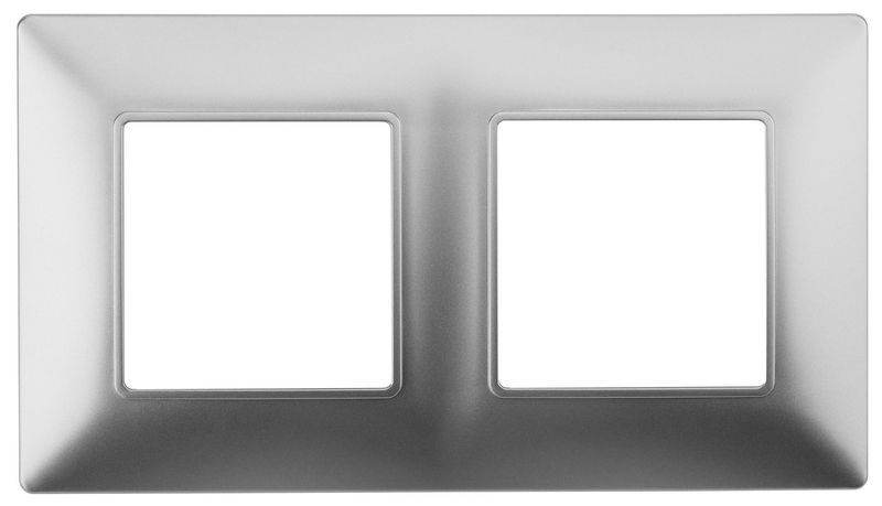 Рамки ЭРА Elegance Рамка ЭРА Elegance Алюминий 2-ая 14-5002-03 Б0034389