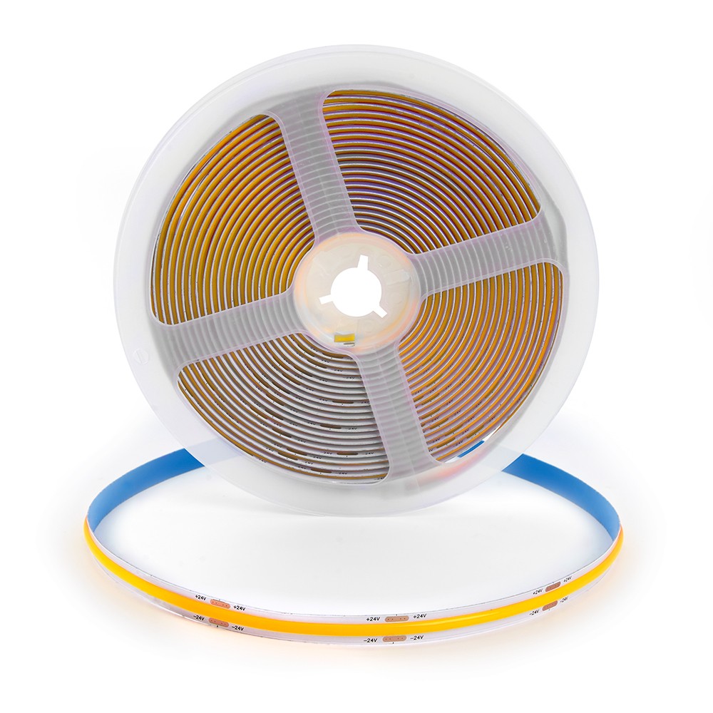 Светодиодная лента белая теплая Лента светодиодная Feron LS530 COB 320SMD(2110)/м 8Вт/м 24V желтый IP20 5 метров 48269 