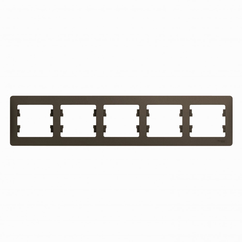 Glossa Шоколад Рамка Systeme Electric Glossa Шоколад 5-я, горизонтальная GSL000805