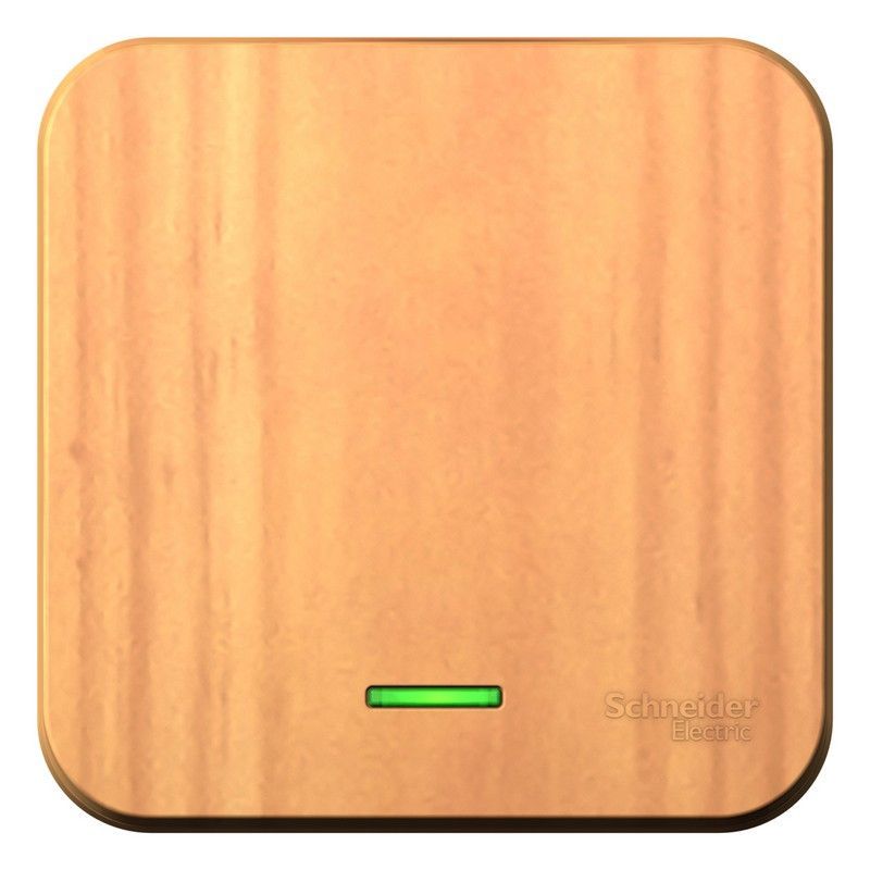 Blanca ясень розетки и выключатели Выключатель SE Blanca 1-клавишный Ясень наружный с подсветкой BLNVA101105