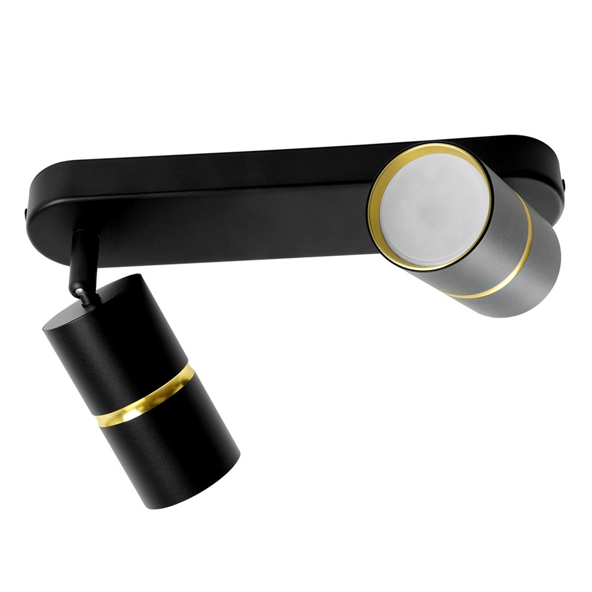 Светильники споты светодиодные Светильник спот Feron ML1862 ZEN настенно-потолочный GU10 чёрный золото 48643 