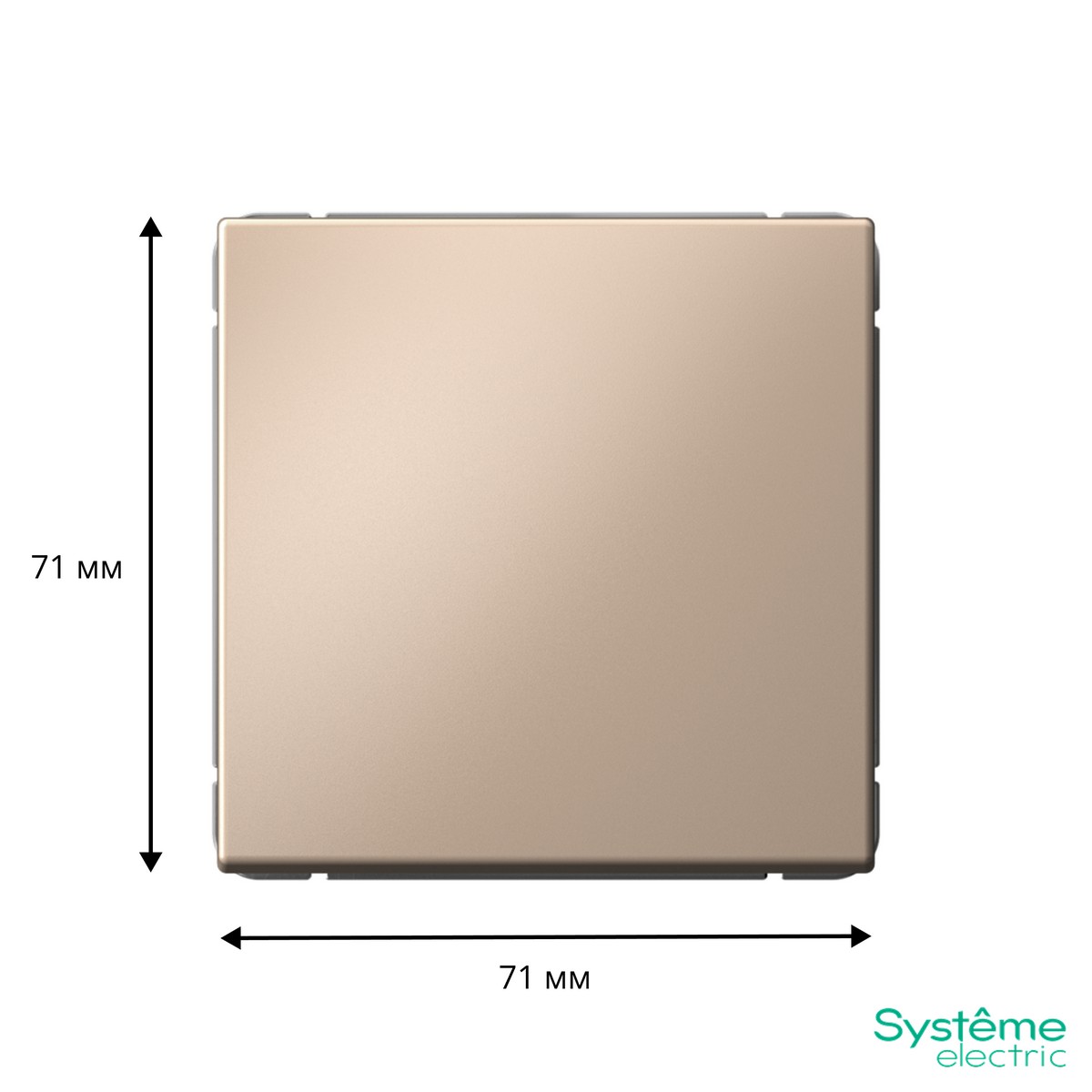 ArtGallery Песочный Переключатель Systeme Electric ArtGallery Песочный 1-клавишный    GAL001261