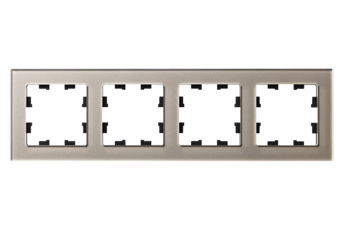 AtlasDesign Рамки Nature Рамка Systeme Electric AtlasDesign Nature Стекло шампань 4-ая ATN320504