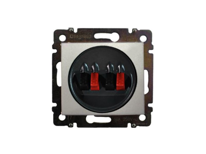 Legrand Valena Classic Алюминий Аудиорозетка Legrand Valena Алюминий 2-ая 770124