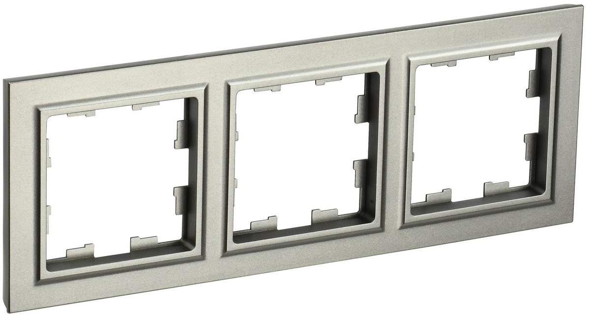 IEK Brite Рамки Рамка IEK BRITE 3-местная РУ-3-БрШ шампань BR-M32-K37