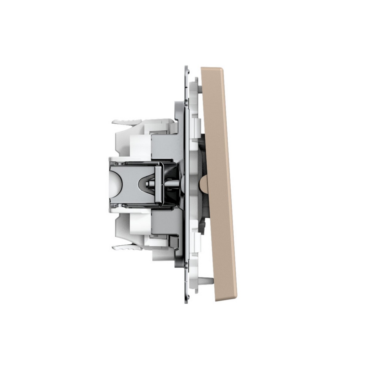 ArtGallery Песочный Выключатель SE ArtGallery Песочный 2-клавишный кнопочный, быстрозажим. клем. GAL001217S