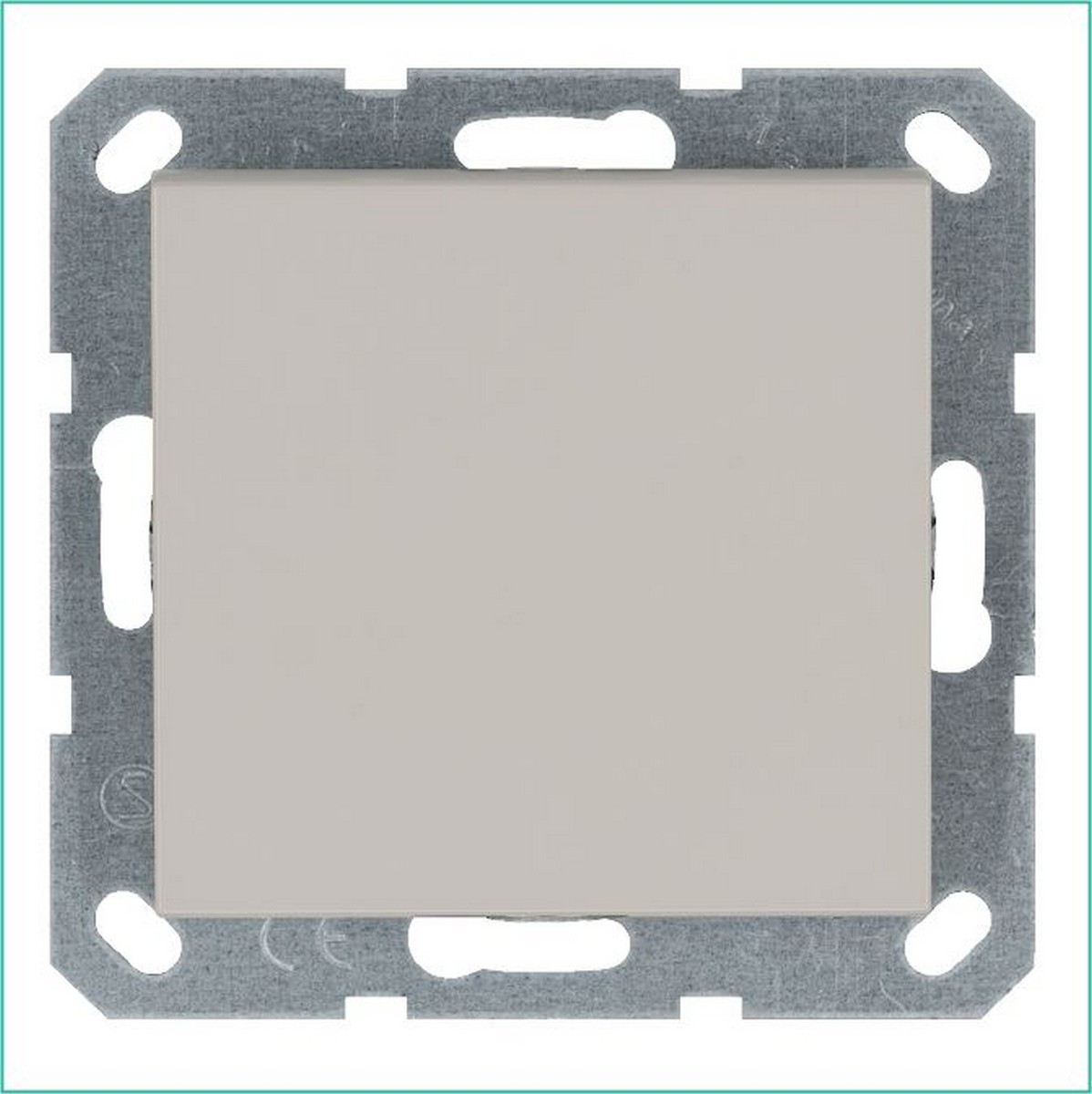 JASMART G - розетки и выключатели Выключатель одноклавишный JASMART Тауп G3011T