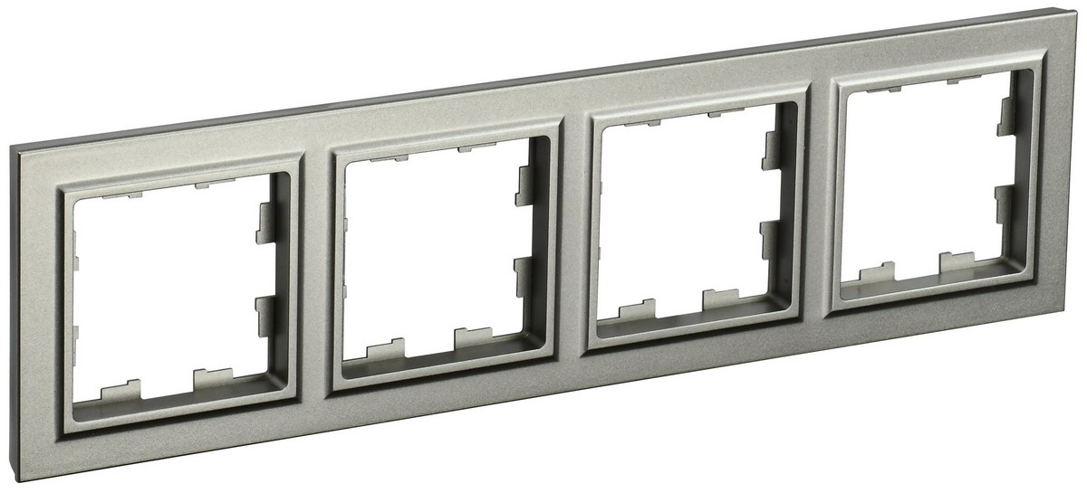 IEK Brite Рамки Рамка IEK BRITE 4-местная РУ-4-БрШ шампань BR-M42-K37