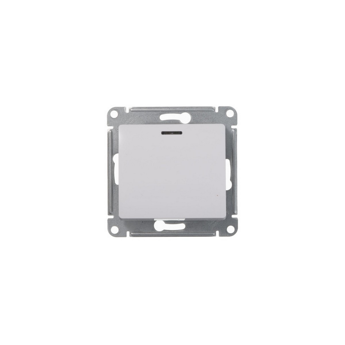 Glossa Белый Переключатель Systeme Electric Glossa Белый 1-клавишный с подсветкой, сх.6а GSL000163