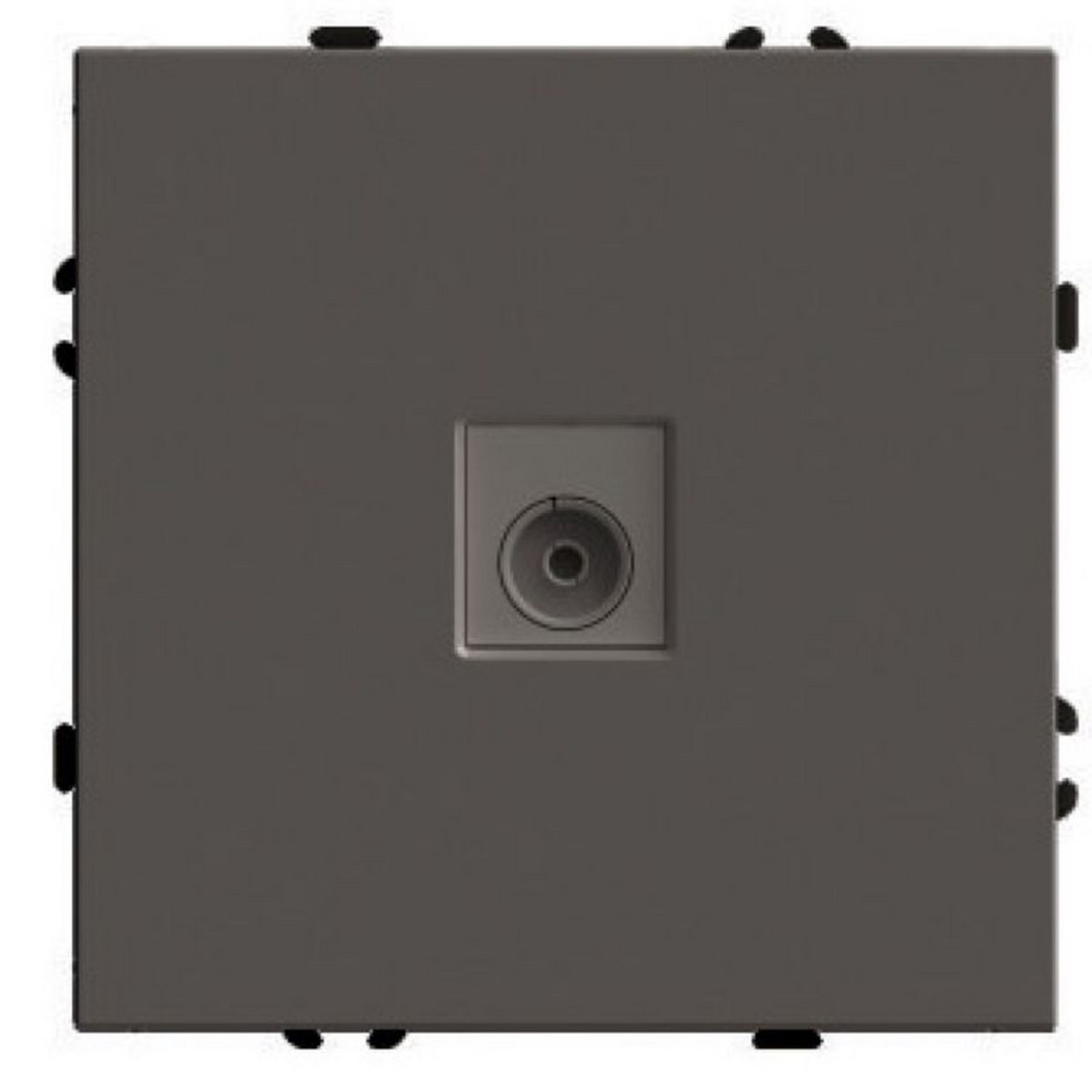 Эмили - Розетки и выключатели Stekker Розетка телевизионная 1-ая STEKKER Эмили RST00-5108-09 75 Ом 5-862МГц  антрацит soft touch 49927