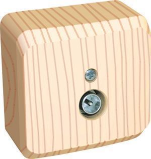 Этюд Дача Розетка TV Schneider Electric Этюд наружный Дача Сосна единственная 0,7dB TVA-002D