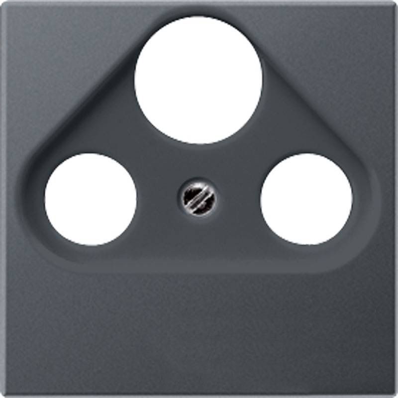 Jung Eco Profi механизмы Антрацит Телевизионная розетка оконечная Jung Eco Profi TV-SAT-FM антрацит матовый