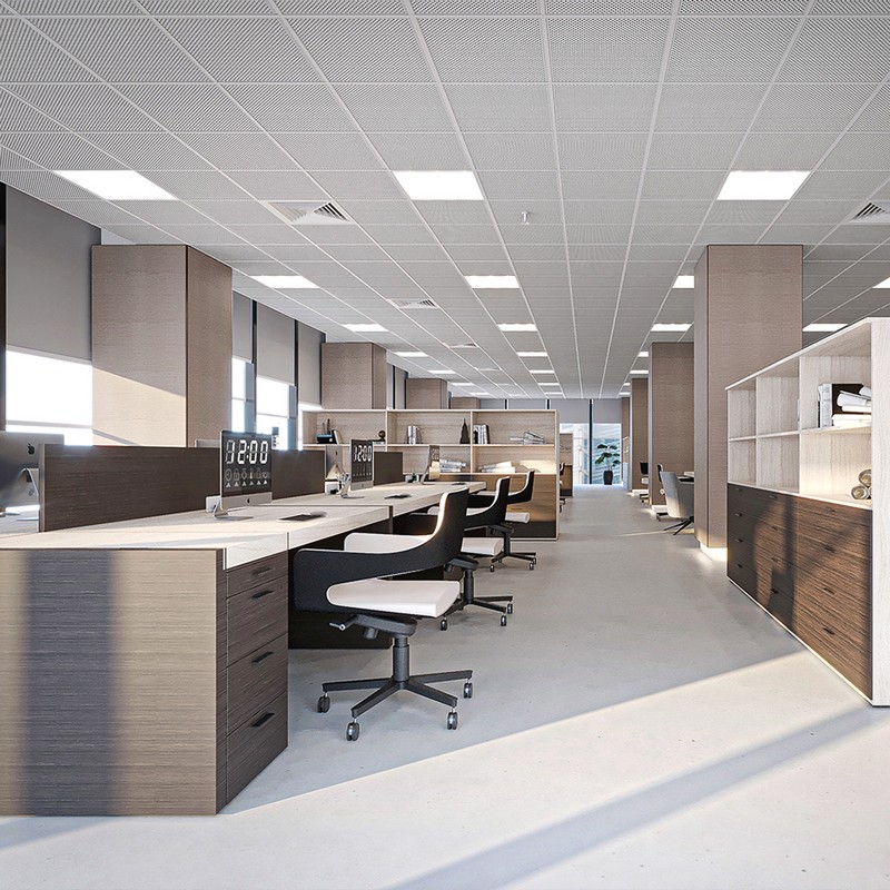 Светодиодные светильники армстронг 600*600 Универсальная светодиодная панель Feron MASTER ДВО 36W-4000К-595х595х40-опал IP40 KZS 48782 