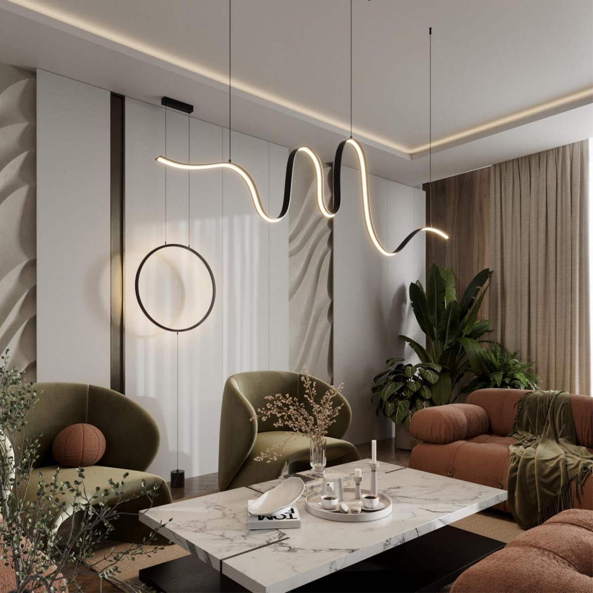 Люстры Подвесной светильник ODEON LIGHT 7025/52L NASTRO LED 