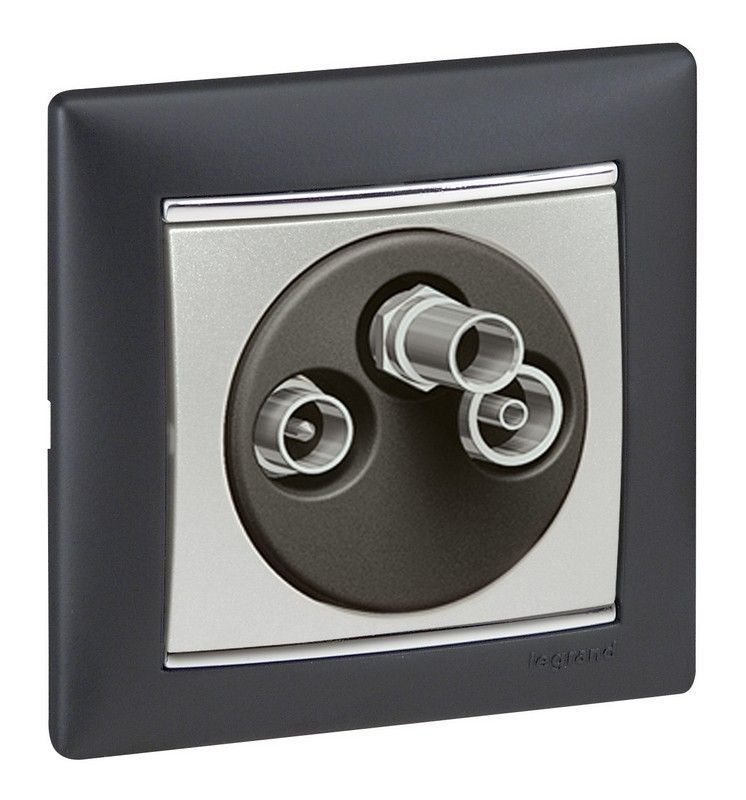 Legrand Valena Classic Алюминий Розетка TV-RD-SAT Legrand Valena Алюминий оконечная 10 дБ 770136