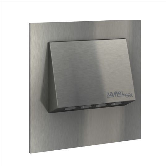 Встраиваемые светодиодные светильники Светильник для лестницы Zamel NAVI Сталь/Тепл.бел. 230V AC с встр. радиоприемником 11-224-22