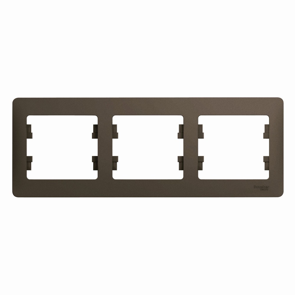 Glossa Шоколад Рамка Systeme Electric Glossa Шоколад 3-я, горизонтальная GSL000803