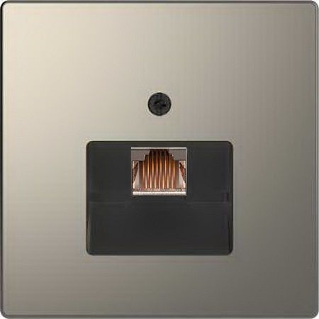 Merten D-Life Никель Интернет розетка RJ45 6e Merten D-Life никель