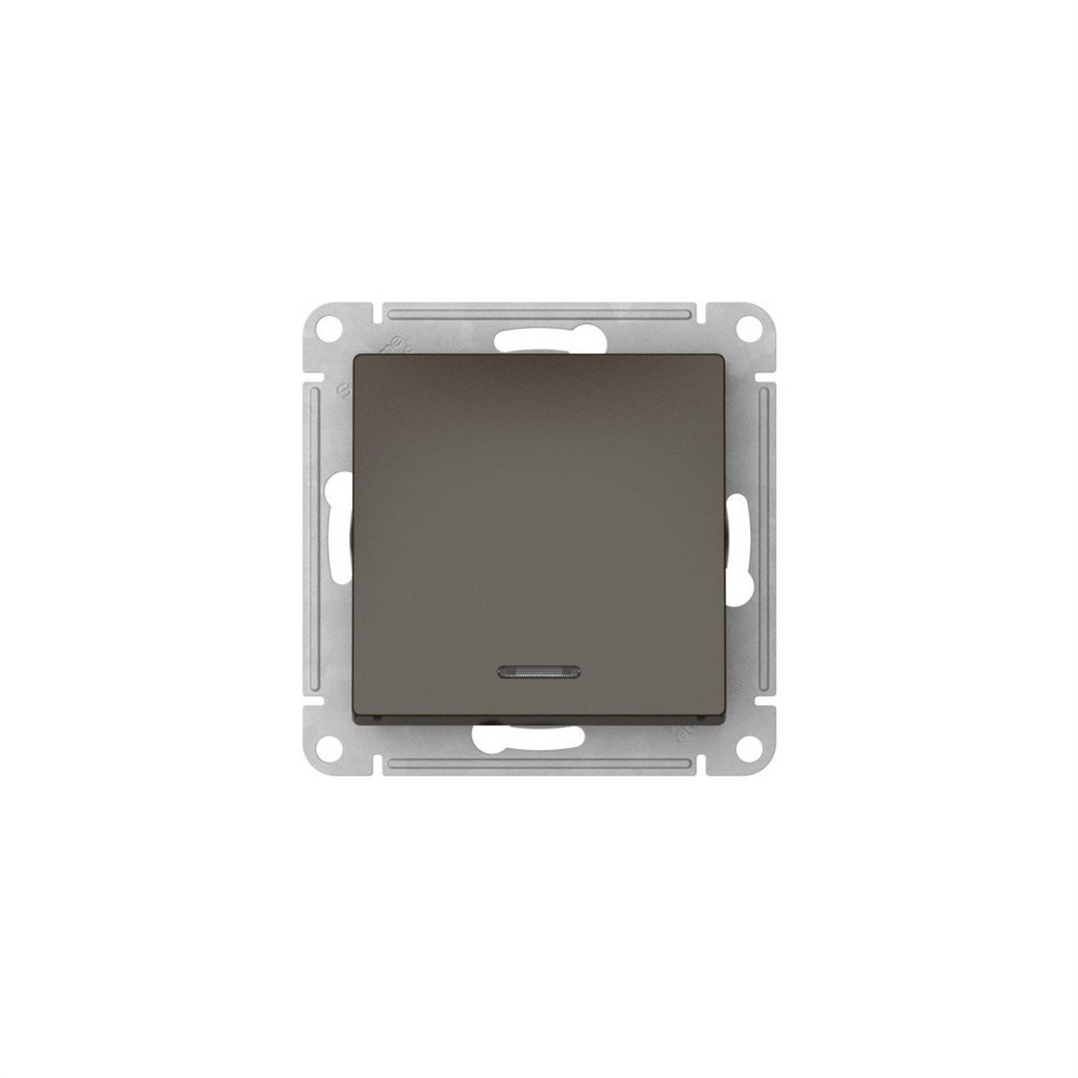 AtlasDesign Мокко Переключатель SE AtlasDesign Мокко 1-кл с подсветкой быстрозажим. клем. ATN000663S