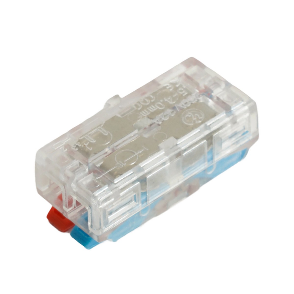 Клемма STEKKER LD219-422 супер-компактная проходная на 2 контакта (DIY упак 10 шт) 49784