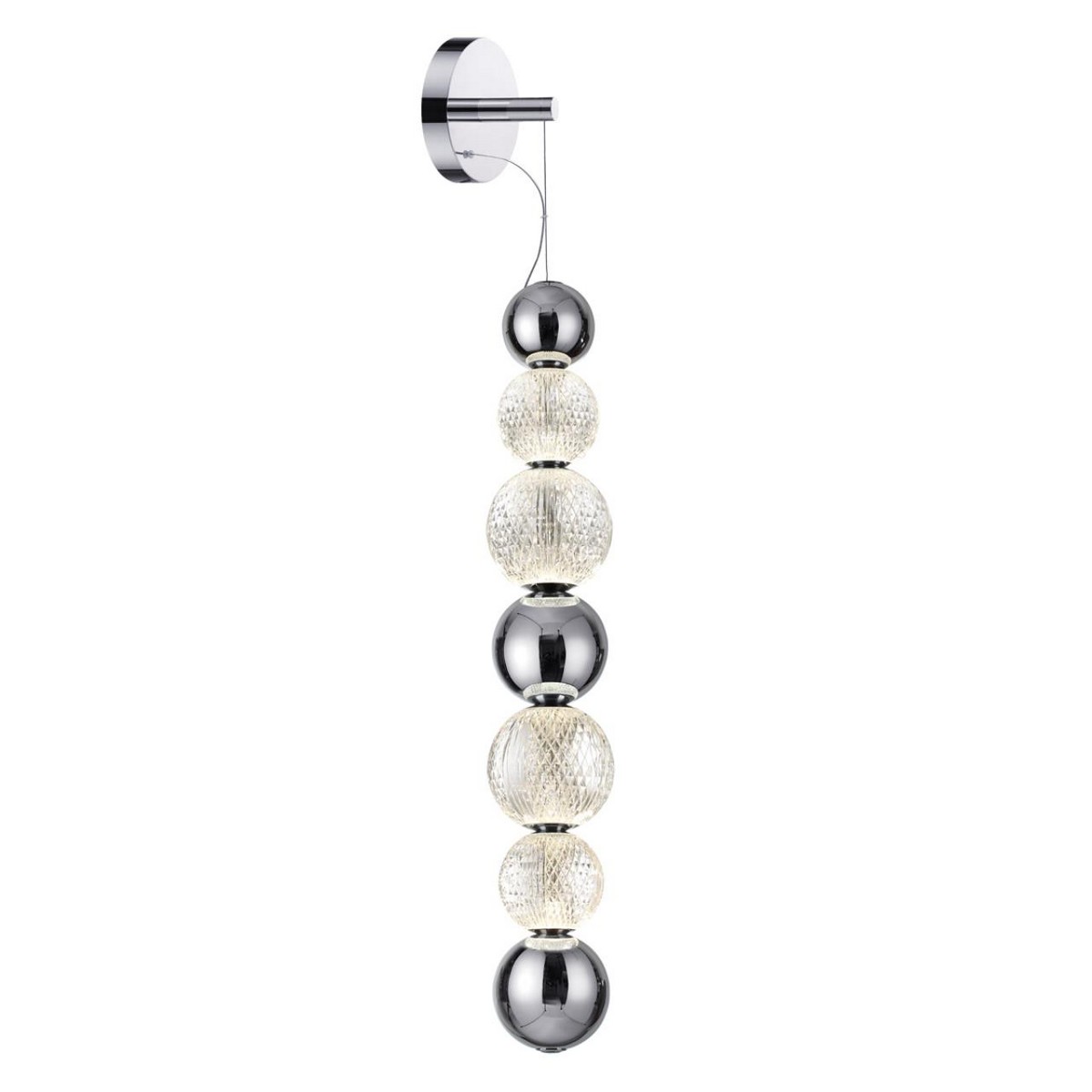 Накладные светодиодные светильники Настенный светильник ODEON LIGHT 5007/13WL CRYSTAL 