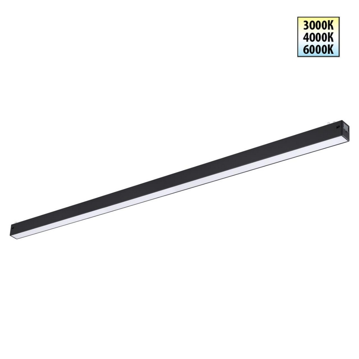 Трековые светодиодные светильники Трековый токопроводящий светильник с переключателем цветовой темперетуры NOVOTECH 359942 VECTOR