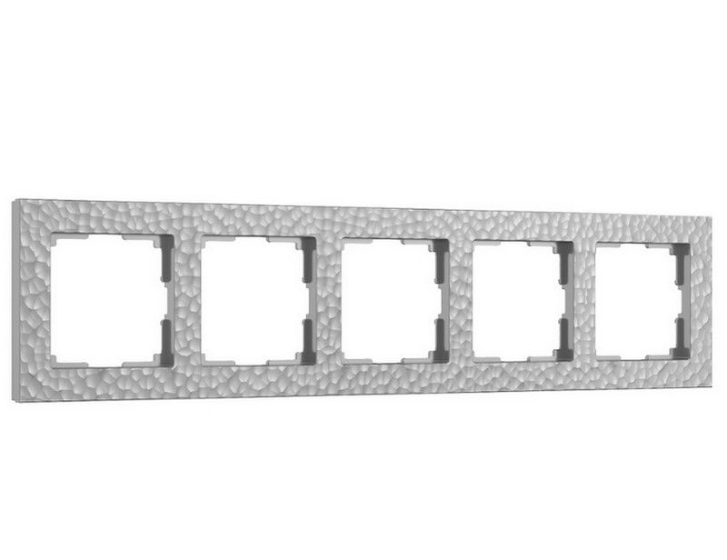 Рамки Werkel Hammer Рамка Werkel на 5 постов Hammer (серебряный) W0052406
