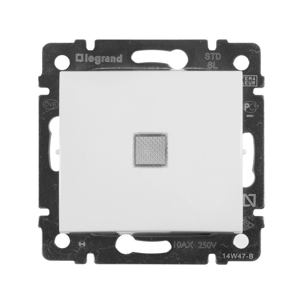 Legrand Valena Classic Белый Переключатель Legrand Valena белый 1-клавишный с подсветкой 774426