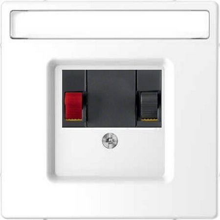Merten D-Life Белый лотос Аудио розетка 1 линия черная Merten D-Life белый лотос