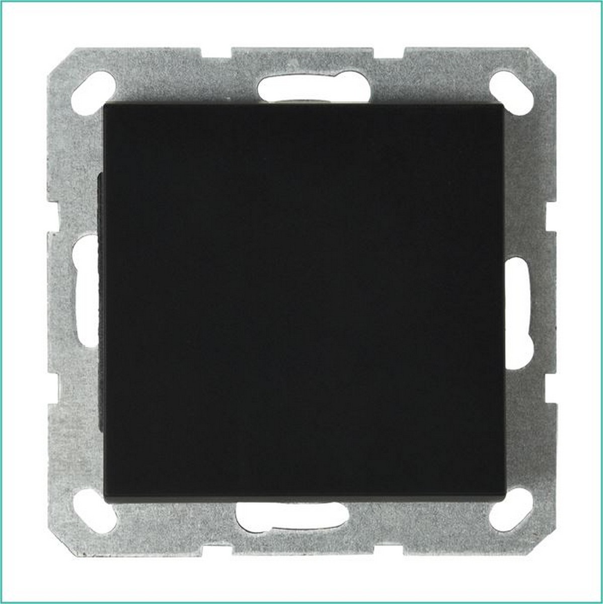 JASMART G - розетки и выключатели Выключатель одноклавишный JASMART Черный матовый (soft touch) G3011PB