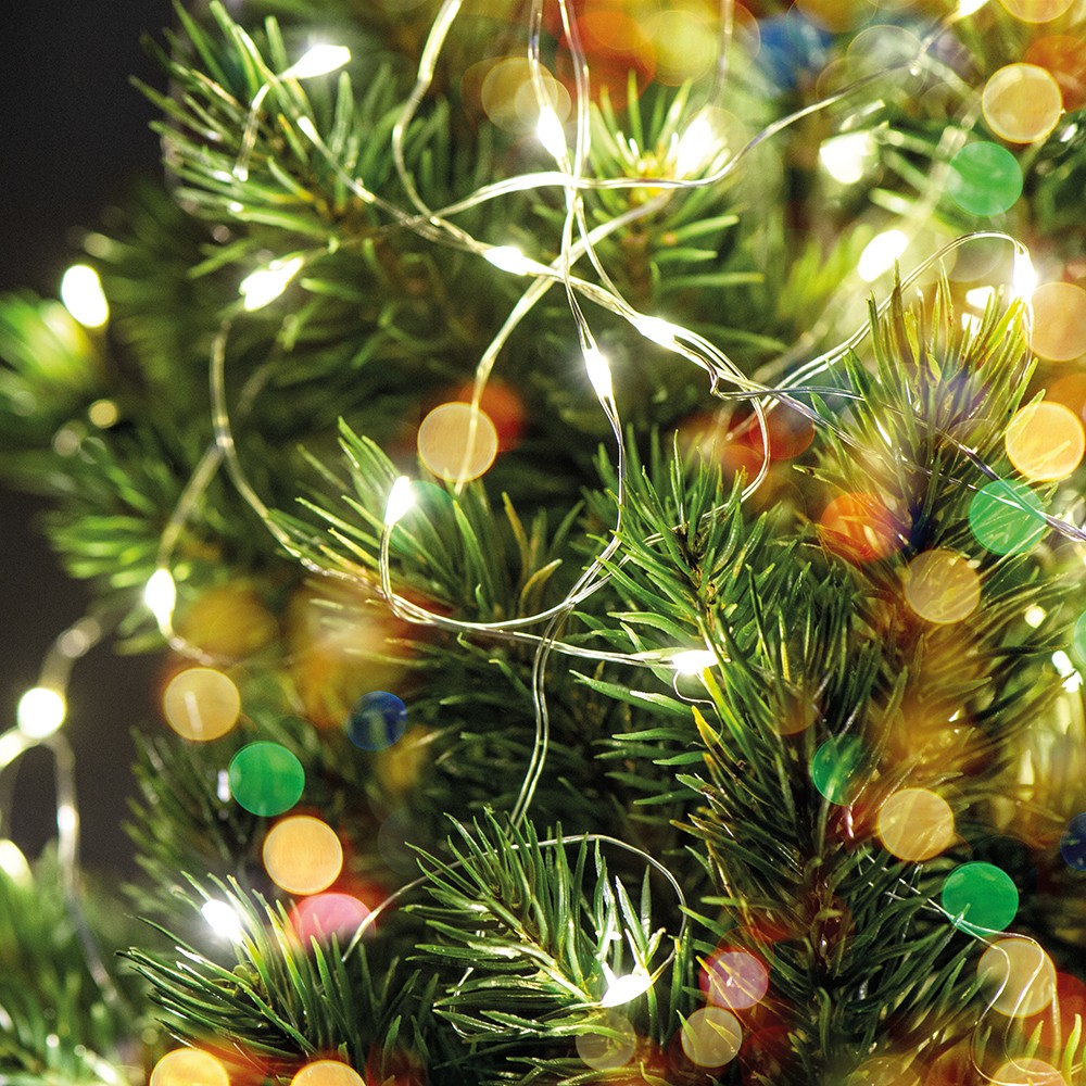 Гирлянда линейная Feron CL576 Роса статичная 10м USB 5000K 48187