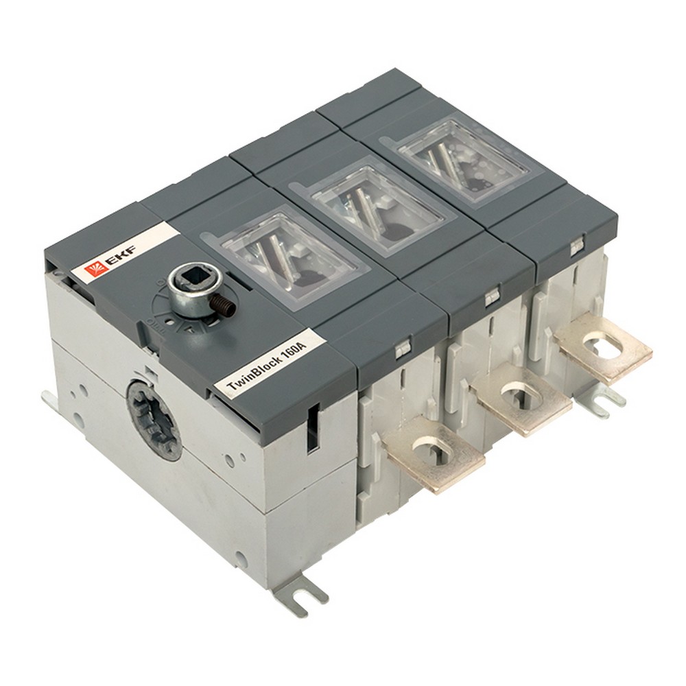 EKF Рубильник EKF PROxima 160A 3P без рукоятки управления TwinBlock tb-s-160-3p 