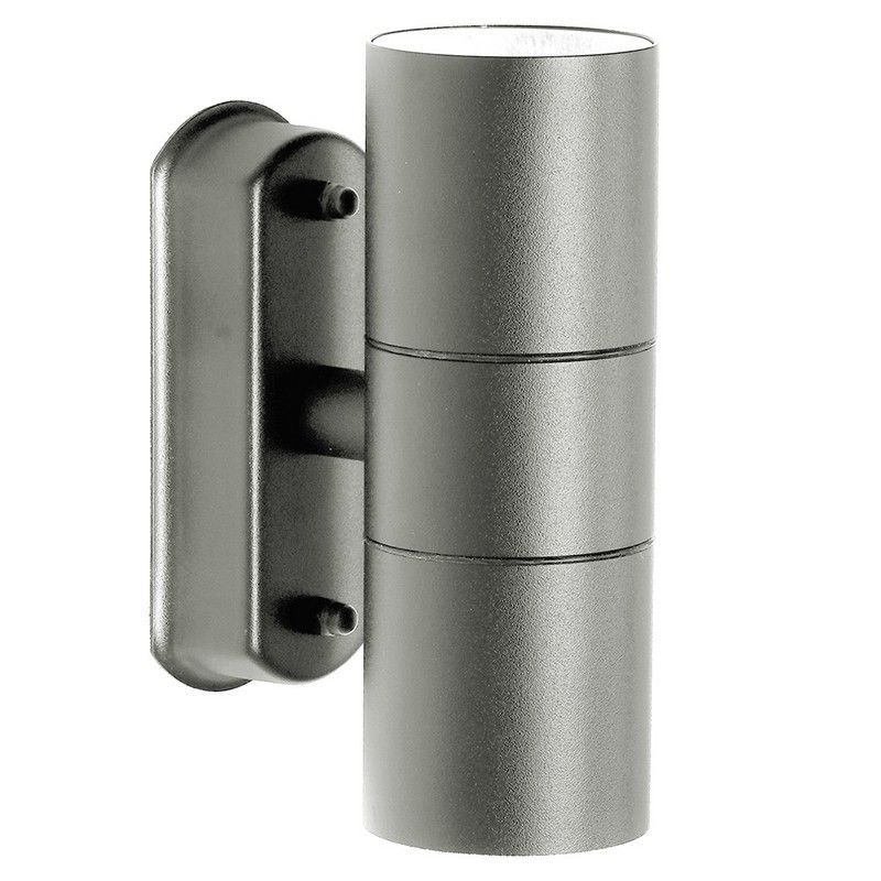 Уличные настенные светильники Светильник садово-парковый Feron DH0704 на стену 2*GU10 230V серый 11882