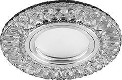 Встраиваемые светодиодные светильники Светильник встраиваемый Feron CD906 с LED подсветкой MR16 белый 28849