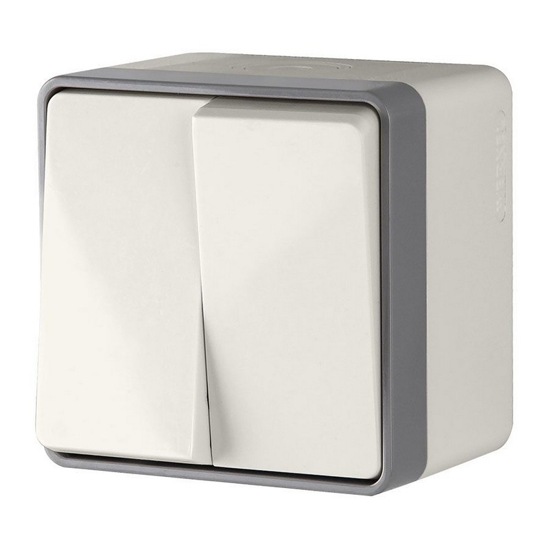 Werkel Gallant слоновая кость Выключатель Werkel двухклавишный влагозащищенный Gallant (слоновая кость) WL15-03-02