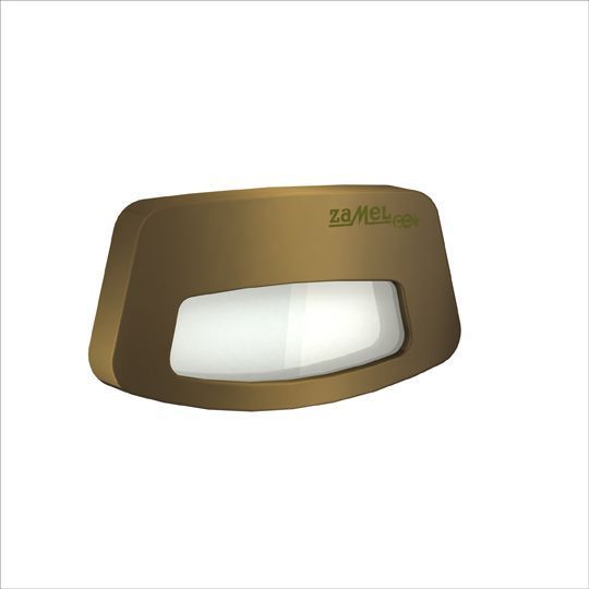 Встраиваемые светодиодные светильники Светильник для лестницы Zamel TERA Золото/Тепл.бел. на стену 14V DC 03-111-42