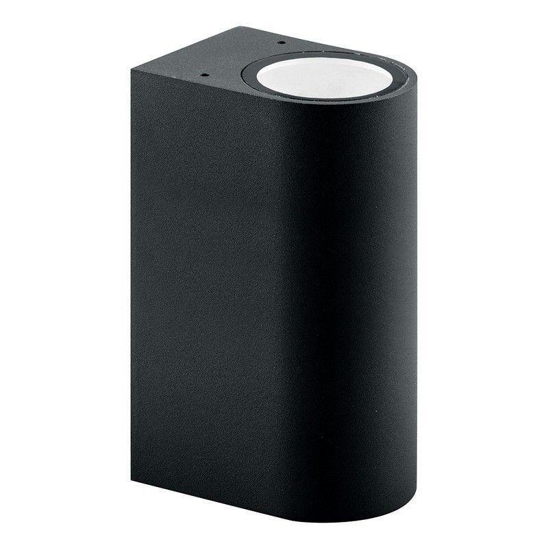 Уличные настенные светильники Светильник садово-парковый Feron DH015 на стену 2*GU10 230V черный 11883