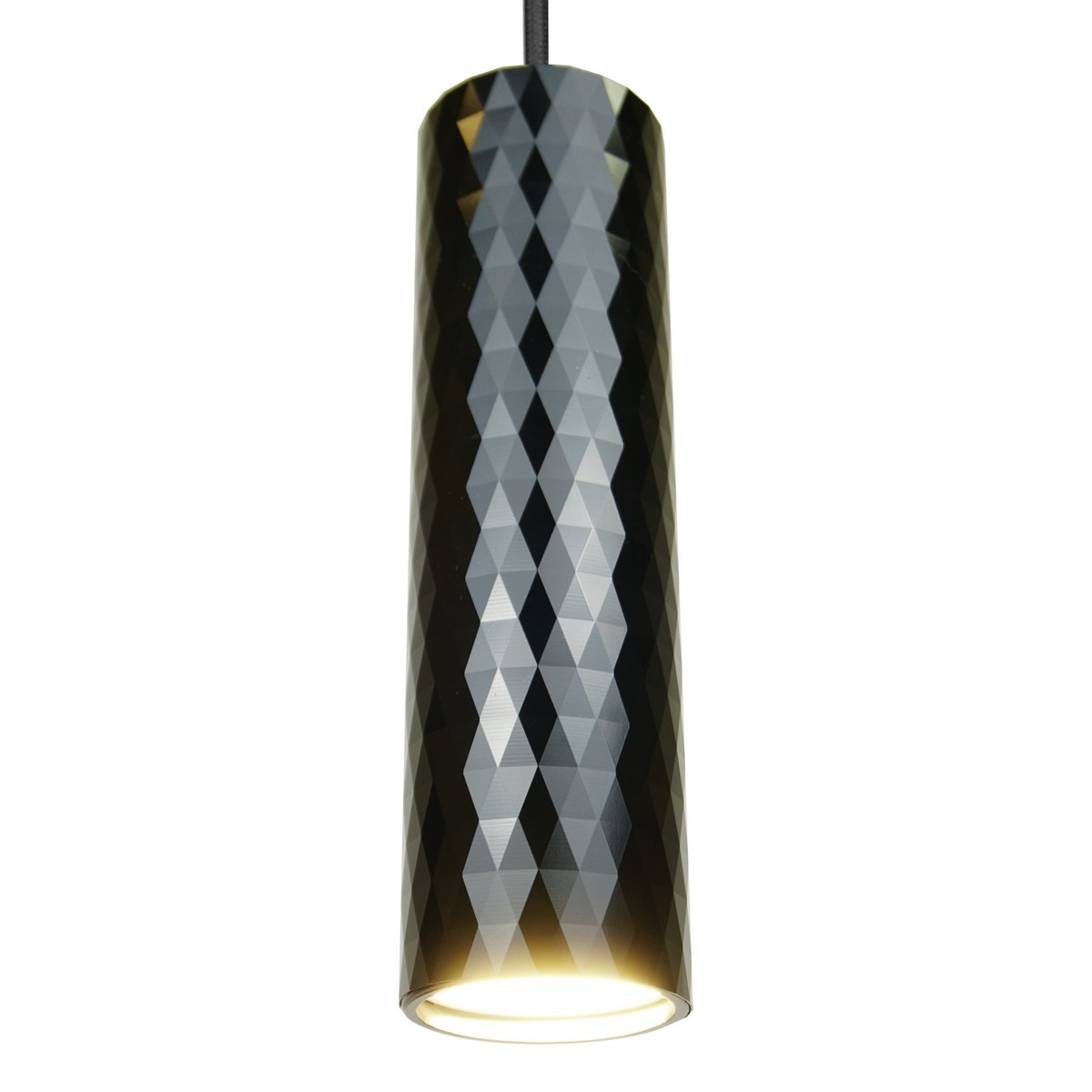 Подвесные светодиодные светильники Светильник подвесной Feron ML1888 Barrel PRISM levitation MR16 35W 230V чёрный 48670 