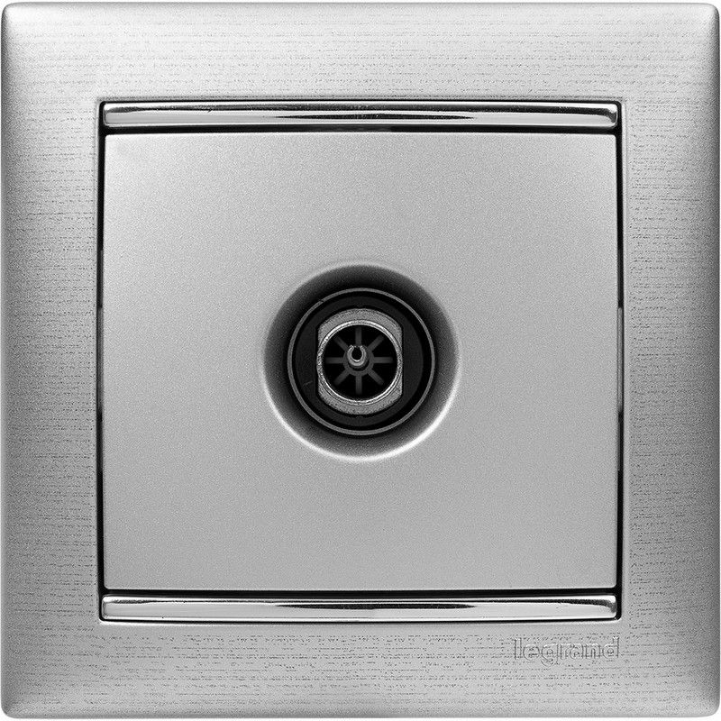 Legrand Valena Classic Алюминий Розетка TV Legrand Valena Алюминий единственная 1,5 дБ 770129
