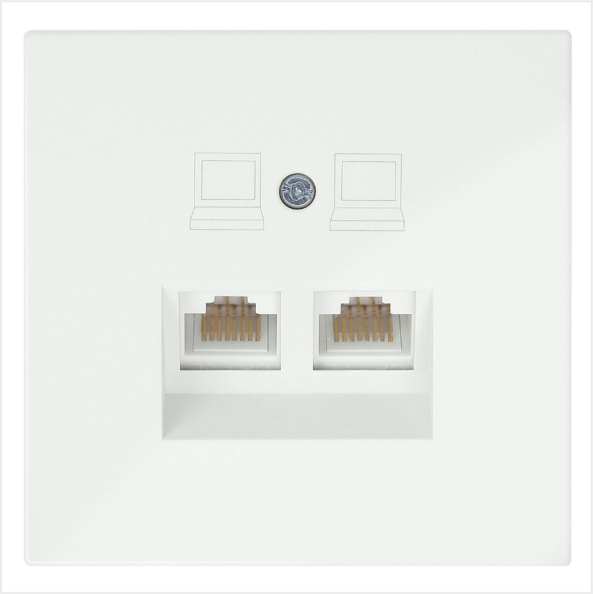 JASMART FD - розетки и выключатели Интернет розетка JASMART FD RJ45 двойная Сахара 6106SH