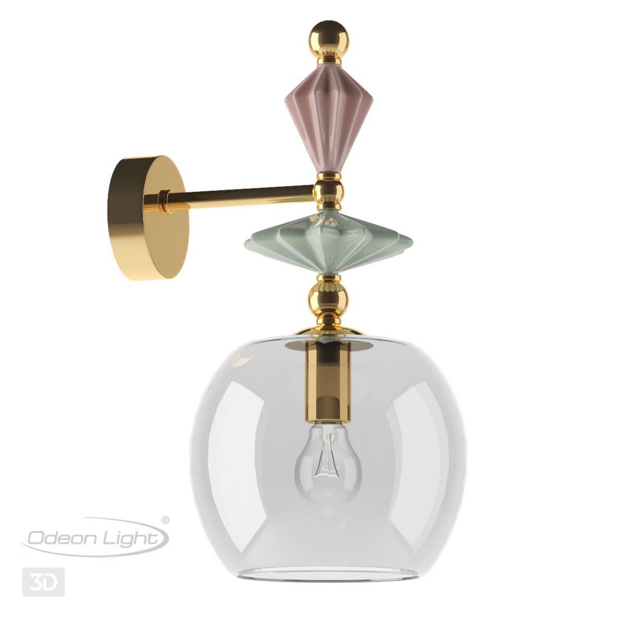 Бра Бра ODEON LIGHT 4855/1WB BIZET 